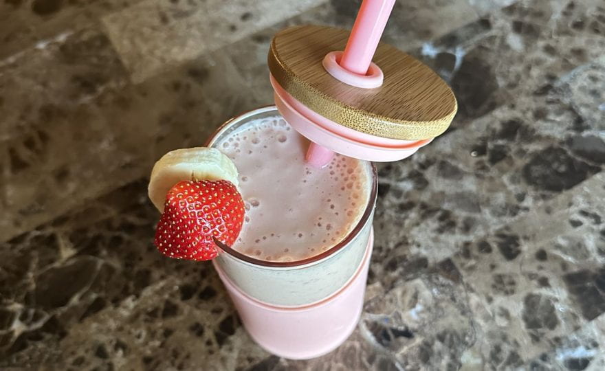 Mango Strawberry Banana Protein Smoothie